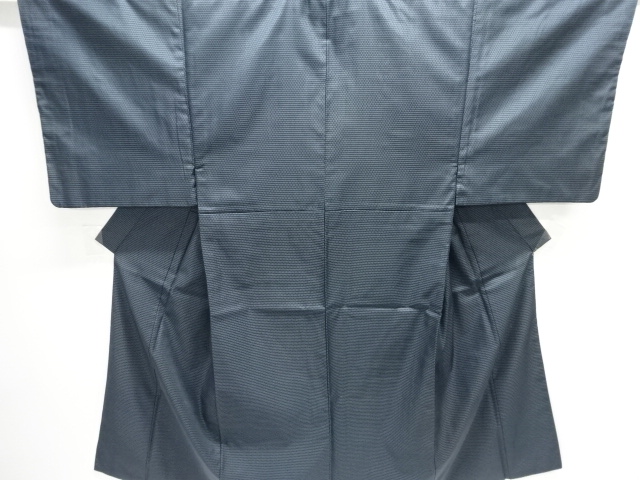 亀甲絣織り出し男物着物アンサンブル